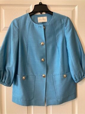 Banana Republic Blue Silk Jacket